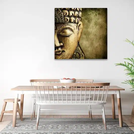 Tablou canvas portret statuie Buddha detaliu auriu 1307 bucatarie - Afis Poster portret statuie Buddha detaliu auriu pentru living casa birou bucatarie livrare in 24 ore la cel mai bun pret.