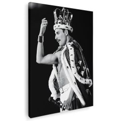 Tablou canvast portret Freddie Mercury Queen in alb negru 1022 - Afis Poster portret Freddie Mercury Queen alb negru pentru living casa birou bucatarie livrare in 24 ore la cel mai bun pret.