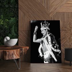 Tablou canvast portret Freddie Mercury Queen in alb negru 1022 living - Afis Poster portret Freddie Mercury Queen alb negru pentru living casa birou bucatarie livrare in 24 ore la cel mai bun pret.