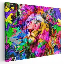 Tablou cap leu fundal abstract graffiti multicolor 1887 - Afis Poster Tablou cap leu fundal abstract graffiti multicolor pentru living casa birou bucatarie livrare in 24 ore la cel mai bun pret.