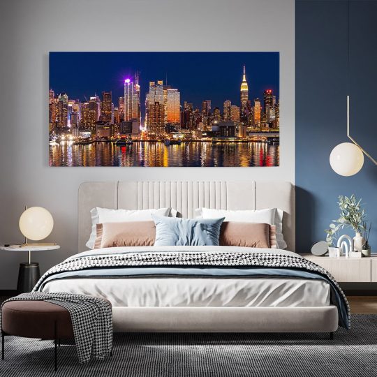 Tablou cladiri moderne New York noaptea 2088 tablou dormitor - Afis Poster Tablou cladiri moderne New York noaptea pentru living casa birou bucatarie livrare in 24 ore la cel mai bun pret.