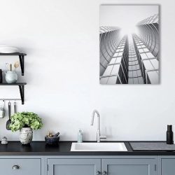 Tablou cladiri moderne alb negru 2062 bucatarie - Afis Poster Tablou cladiri moderne pentru living casa birou bucatarie livrare in 24 ore la cel mai bun pret.
