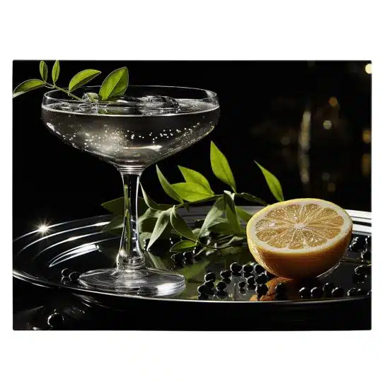 Tablou cocktail cu lamaie si menta 4048 front