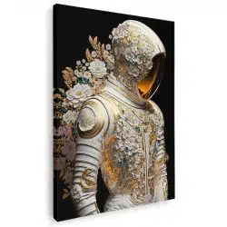 Tablou costum astronaut cu ornament flori alb galben 1627 - Afis Poster Tablou costum astronaut flori alb galben pentru living casa birou bucatarie livrare in 24 ore la cel mai bun pret.