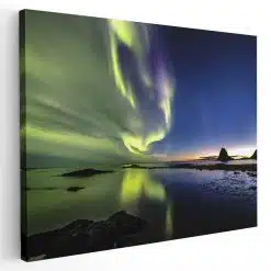 Tablou cu aurora boreală Luminile Nordului în Norvegia 4394