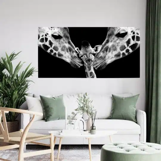 Tablou cuplu girafe cu pui de girafa fundal negru alb negru 1776 tablou living modern - Afis Poster Tablou cuplu girafe cu pui de girafa fundal negru alb negru pentru living casa birou bucatarie livrare in 24 ore la cel mai bun pret.