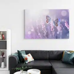 Tablou doi fluturi liliac pe flori de lavanda mov roz 1601 living - Afis Poster tablou doi fluturi flori de lavanda pentru living casa birou bucatarie livrare in 24 ore la cel mai bun pret.