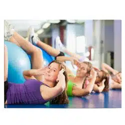 Tablou femei antrenament sala de fitness 3278 front