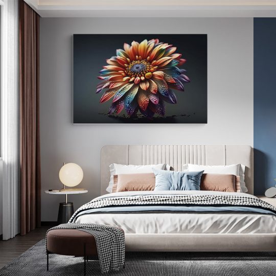 Tablou floare creata prin inteligenta artificiala multicolor 1457 dormitor - Afis Poster tablou floare creata prin inteligenta artificiala pentru living casa birou bucatarie livrare in 24 ore la cel mai bun pret.