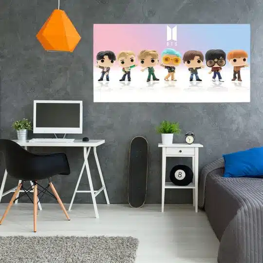 Tablou formatie muzica BTS papusi Funko maro 1853 tablou camera tineret - Afis Poster Tablou formatie muzica BTS papusi Funko maro pentru living casa birou bucatarie livrare in 24 ore la cel mai bun pret.