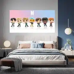 Tablou formatie muzica BTS papusi Funko maro 1853 tablou dormitor - Afis Poster Tablou formatie muzica BTS papusi Funko maro pentru living casa birou bucatarie livrare in 24 ore la cel mai bun pret.