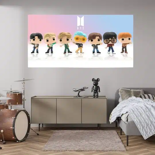 Tablou formatie muzica BTS papusi Funko maro 1853 tablou modern copil - Afis Poster Tablou formatie muzica BTS papusi Funko maro pentru living casa birou bucatarie livrare in 24 ore la cel mai bun pret.