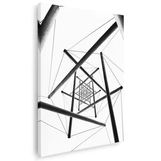 Tablou forme abstracte geometrice 1985 - Afis Poster Tablou forme abstracte geometrice alb negru pentru living casa birou bucatarie livrare in 24 ore la cel mai bun pret.