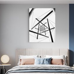 Tablou forme abstracte geometrice 1985 dormitor - Afis Poster Tablou forme abstracte geometrice alb negru pentru living casa birou bucatarie livrare in 24 ore la cel mai bun pret.