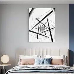 Tablou forme abstracte geometrice 1985 dormitor - Afis Poster Tablou forme abstracte geometrice alb negru pentru living casa birou bucatarie livrare in 24 ore la cel mai bun pret.