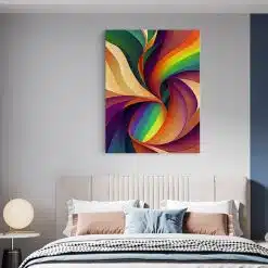 Tablou forme abstracte geometrice multicolor 2027 dormitor - Afis Poster Tablou forme abstracte geometrice pentru living casa birou bucatarie livrare in 24 ore la cel mai bun pret.