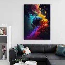 Tablou fundal abstract cu valuri de culoare multicolor 1684 living 2 - Afis Poster Tablou fundal abstract cu valuri de culoare pentru living casa birou bucatarie livrare in 24 ore la cel mai bun pret.