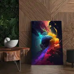 Tablou fundal abstract cu valuri de culoare multicolor 1684 living - Afis Poster Tablou fundal abstract cu valuri de culoare pentru living casa birou bucatarie livrare in 24 ore la cel mai bun pret.