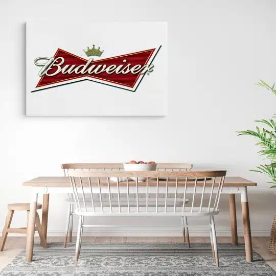 Tablou logo Budweiser 4085 bucatarie3