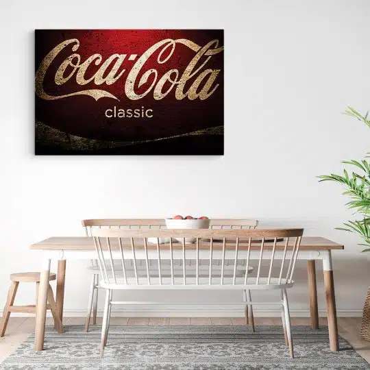 Tablou logo Coca Cola vintage 4084 bucatarie3