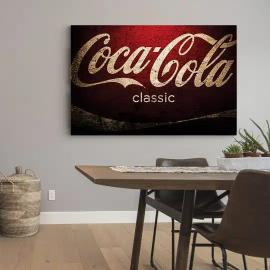 Tablou logo Coca Cola vintage 4084 bucatarie4