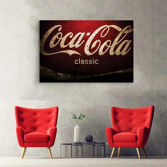 Tablou logo Coca Cola vintage 4084 hol