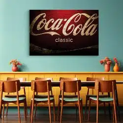 Tablou logo Coca Cola vintage 4084 restaurant