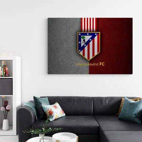 Tablou logo echipa Atletico Madrid FC fotbal 3305 living