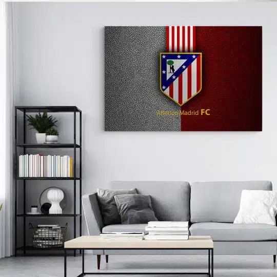 Tablou logo echipa Atletico Madrid FC fotbal 3305 living modern 4