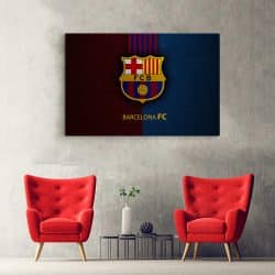 Tablou logo echipa Barcelona FC fotbal 3302 hol