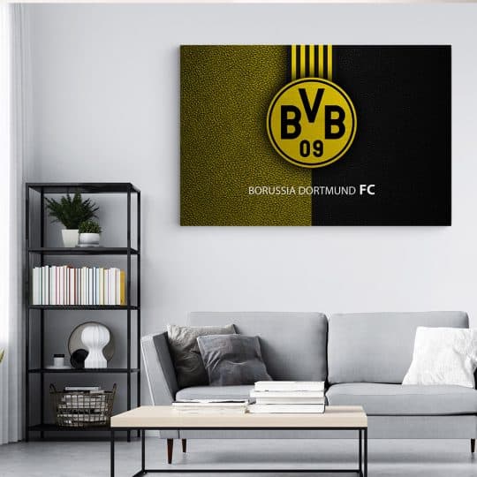 Tablou logo echipa Borussia Dortmund FC fotbal 3309 living modern 4