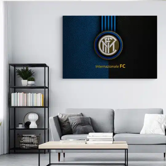 Tablou logo echipa Internazionale FC fotbal 3311 living modern 4