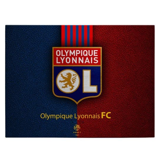 Tablou logo echipa Olympique Lyonnais FC fotbal 3317 front