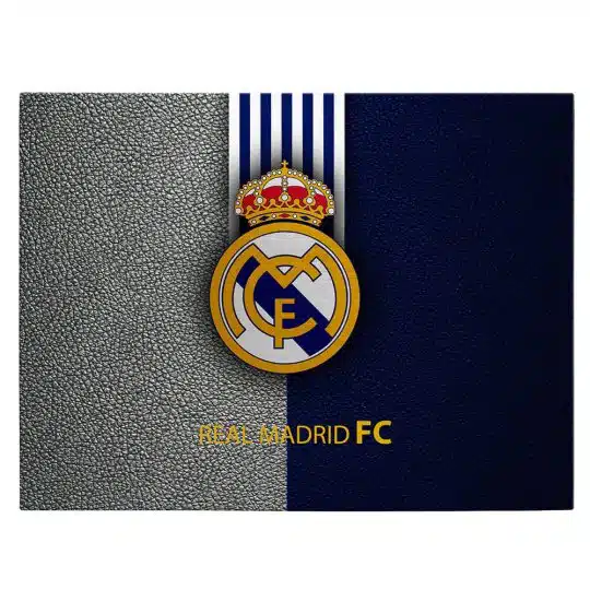 Tablou logo echipa Real Madrid FC fotbal 3319 front