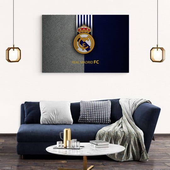 Tablou logo echipa Real Madrid FC fotbal 3319 living modern 2
