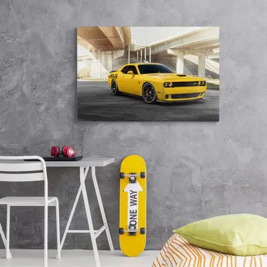 Tablou masina Dodge Challenger SRT Hellcat 3170 camera tineret1