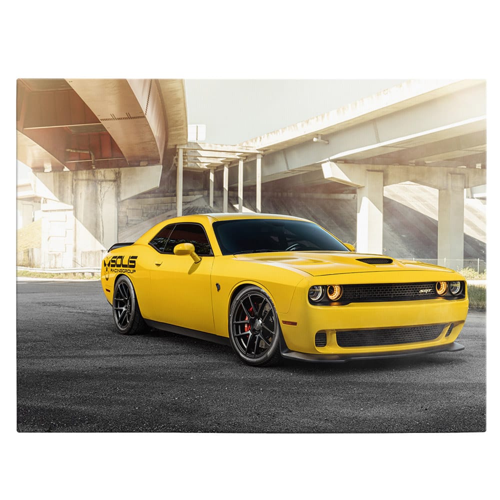 Tablou masina Dodge Challenger SRT Hellcat - Material produs:: Poster imprimat pe hartie foto, Dimensiunea:: 80x120 cm