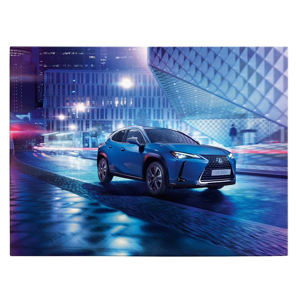 Tablou masina Lexus UX 300e - Material produs:: Tablou canvas pe panza CU RAMA, Dimensiunea:: 80x120 cm