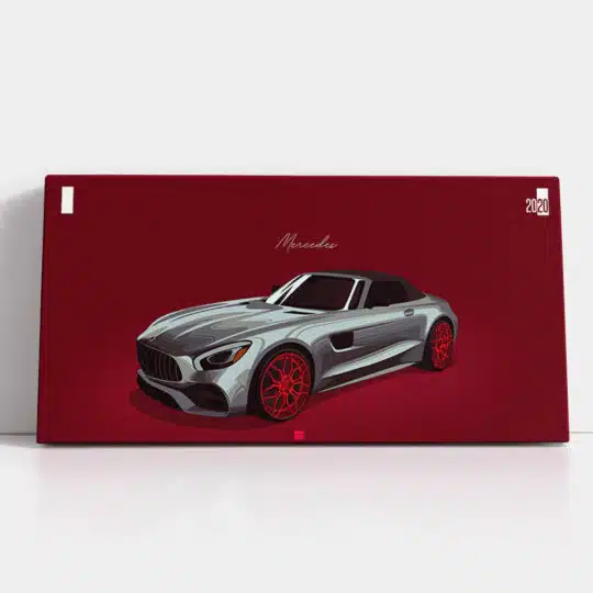 Tablou masina Mercedes AMG GT 4622 detalii tablou