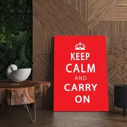 Tablou mesaj motivational despre a fi calm rosu 1476 living - Afis Poster Tablou mesaj motivational keep calm pentru living casa birou bucatarie livrare in 24 ore la cel mai bun pret.