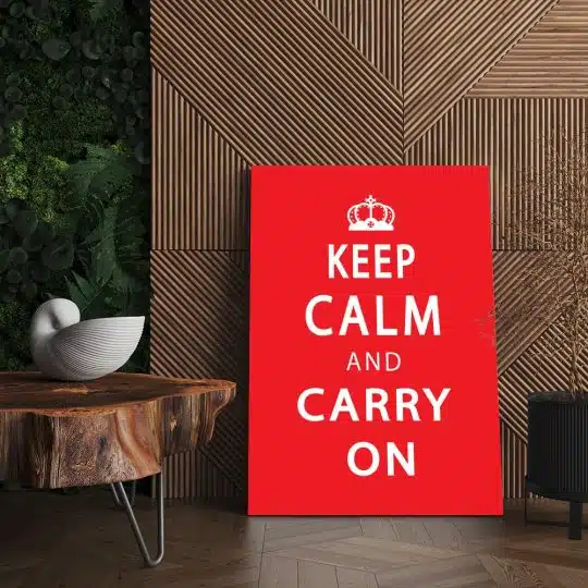 Tablou mesaj motivational despre a fi calm rosu 1476 living - Afis Poster Tablou mesaj motivational keep calm pentru living casa birou bucatarie livrare in 24 ore la cel mai bun pret.