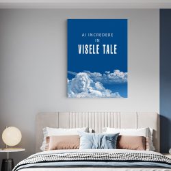 Tablou mesaj motivational despre a visa albastru 1491 dormitor - Afis Poster Tablou motivational ai incredere in visele tale pentru living casa birou bucatarie livrare in 24 ore la cel mai bun pret.