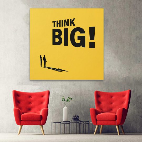 Tablou mesaj motivational despre gandire galben 1461 hol - Afis Poster Tablou mesaj motivational gandire pentru living casa birou bucatarie livrare in 24 ore la cel mai bun pret.