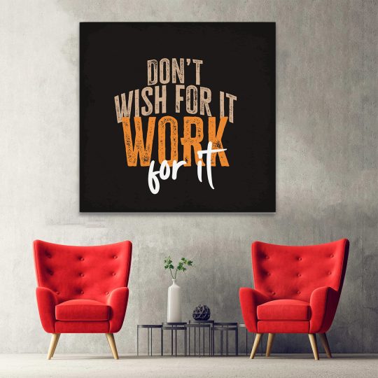 Tablou mesaj motivational despre munca negru 1462 hol - Afis Poster Tablou mesaj motivational munca pentru living casa birou bucatarie livrare in 24 ore la cel mai bun pret.