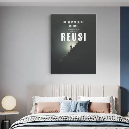 Tablou mesaj motivational despre succes gri 1493 dormitor - Afis Poster Tablou motivational ai incredere in tine si vei reusi pentru living casa birou bucatarie livrare in 24 ore la cel mai bun pret.