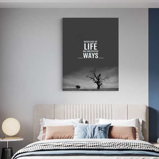 Tablou mesaj motivational despre viata alb negru 1494 dormitor - Afis Poster Tablou mesaj motivational despre viata pentru living casa birou bucatarie livrare in 24 ore la cel mai bun pret.