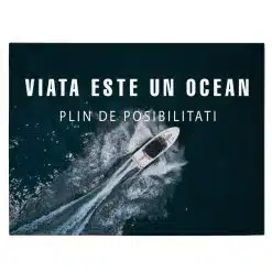 Tablou mesaj motivational despre viata albastru 1464 front - Afis Poster tablou motivational viata este un ocean pentru living casa birou bucatarie livrare in 24 ore la cel mai bun pret.