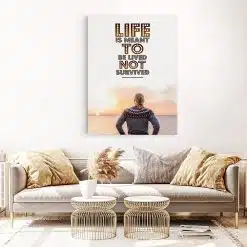 Tablou mesaj motivational despre viata gri 1490 living 1 - Afis Poster Tablou motivational despre viata pentru living casa birou bucatarie livrare in 24 ore la cel mai bun pret.