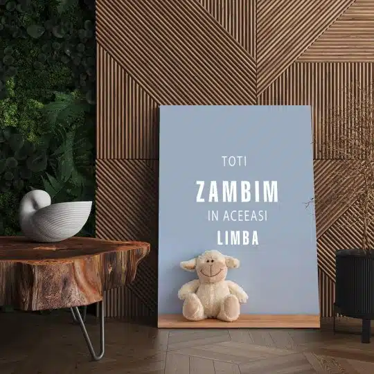 Tablou mesaj motivational despre zambet albastru 1498 living - Afis Poster Tablou toti zambim in aceeasi limba pentru living casa birou bucatarie livrare in 24 ore la cel mai bun pret.