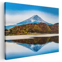 Tablou muntele Fuji si lacul Kawaguchiko Japonia 4396